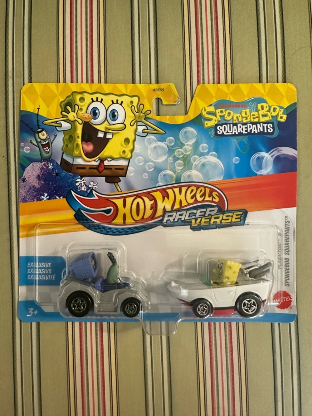 Mattel Hot Wheels Racerverse SpongeBob 2-Pack Cars - Yellow & White